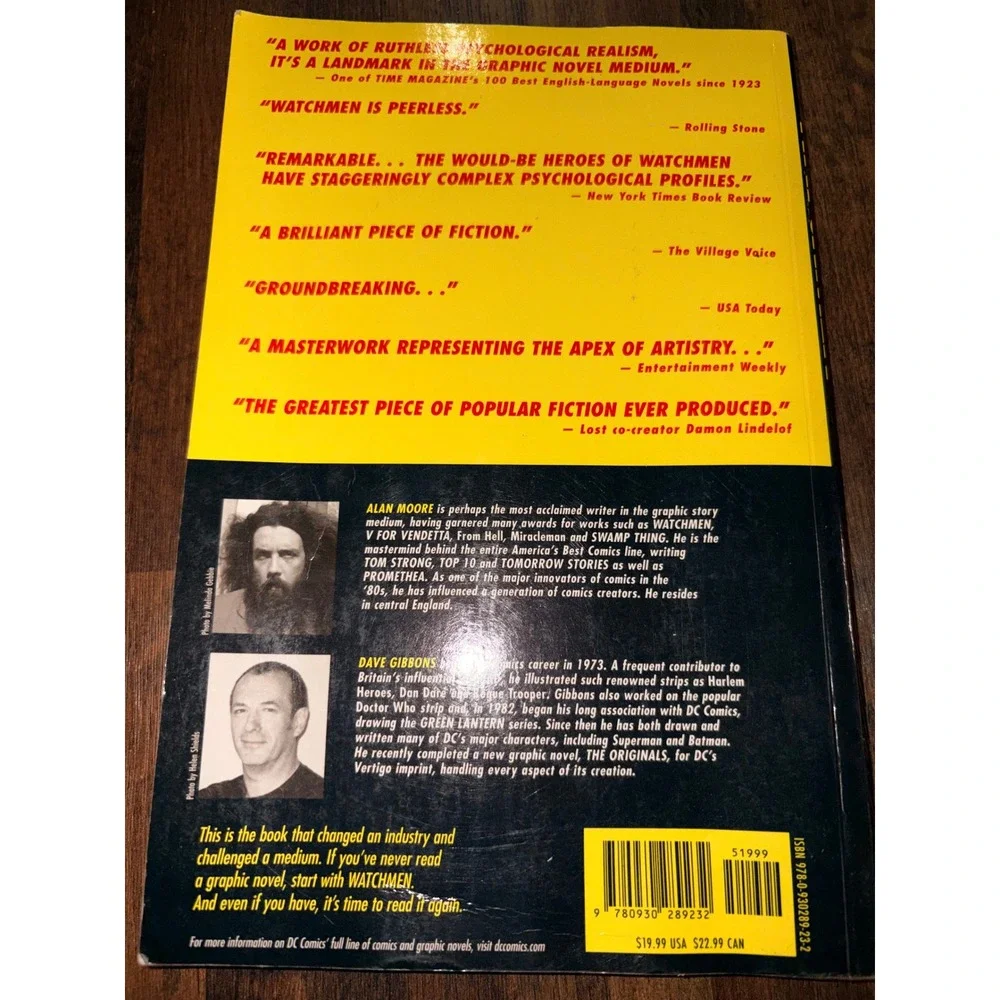 Watchmen Graphic Novel DC Comics Alan Moore Dave‎ Gibbons TPB ISBN 9780930289232
